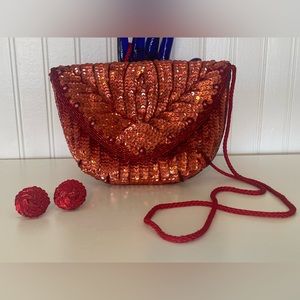 Vintage Sequins and Beaded evening bag